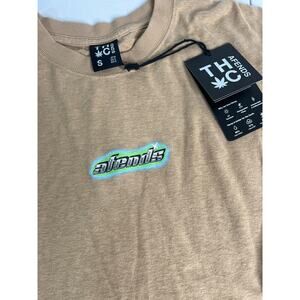 Afends Heatwave‎ Hemp Retrofit Tan T-shirt-NWT